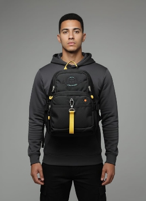 Picture of Tough Warrior (L) Introducing 'The Urban Explorer' Mini Backpack / Crossbody Bag– your perfect companion for everyday adventures and stylish outings[ Model No..3 ] - Black