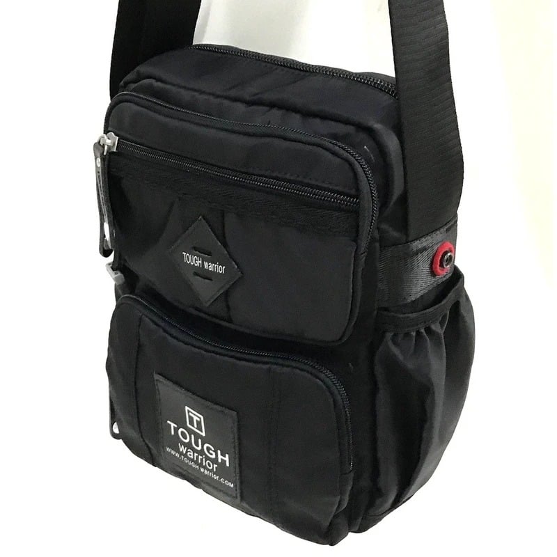 Picture of Cross body Bag For Men Official Touch Power & Tough Warrior (M) Size Men Sling Bag Shoulder Bag Chest Bag Soft & Smooth Nylon - Black