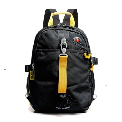 Picture of Tough Warrior (L) Fashion Men Mini Backpack / Crossbody Bag Polyester Nylon[ Model No...1] - Black