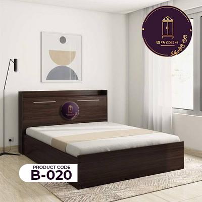 Picture of andormahal Simple (MDF) khat/bed Double size - 5ft by 7ft by 1ft