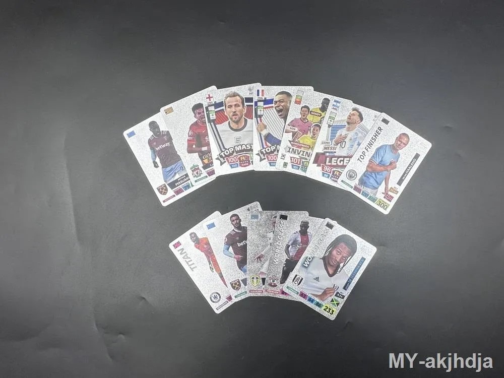 Picture of 54Pc World Football Stars Silver Waterproof Plastic Cards - 54 Pieces Silver FIFA Card