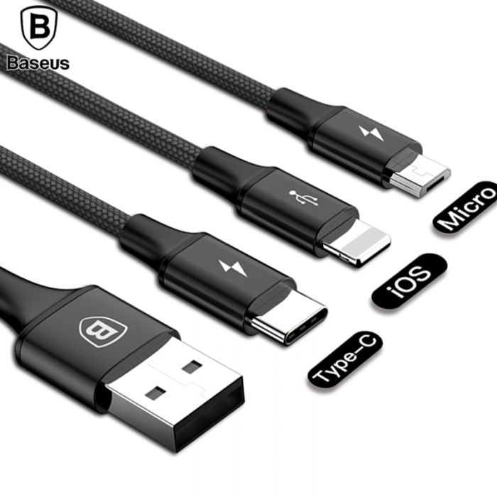 Picture of Baseus Rapid Series 3-in-1 Data & Charging Cable