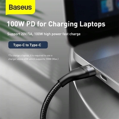 Picture of Baseus Flash Series Two-for-three Data Cable U+C to M+L+C 100W 1.2m Black