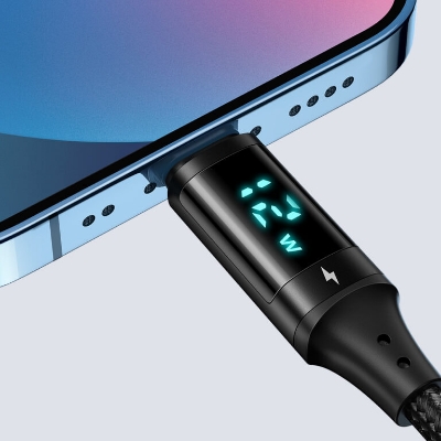 Picture of MCDODO CA-1060 Lightning 1.2M Digital Display Fast Charging Data Cable Black