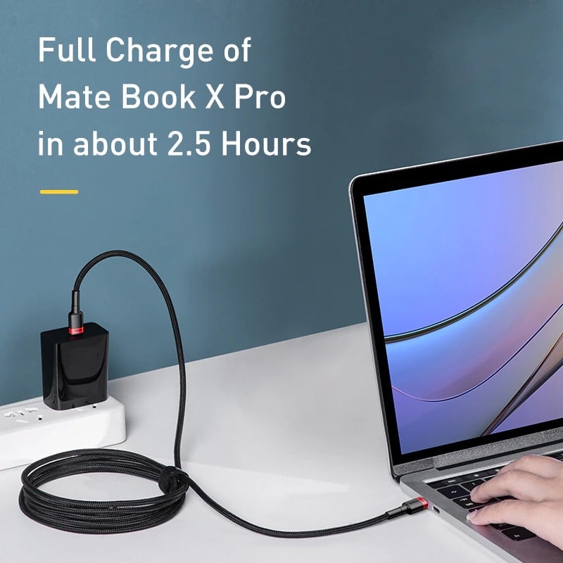 Picture of Baseus 100W USB C To USB Type C Cable USBC PD Fast Charger Cord USB-C Type-c Cable 2M