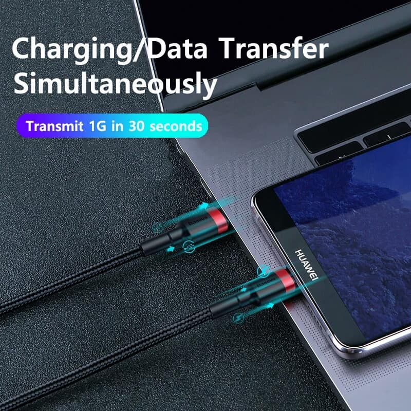 Picture of Baseus 100W USB C To USB Type C Cable USBC PD Fast Charger Cord USB-C Type-c Cable 2M