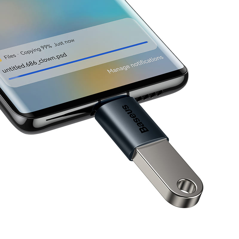 Picture of Baseus OTG Ingenuity Series Mini OTG Adaptor Type-C to USB-A 3.1 Black