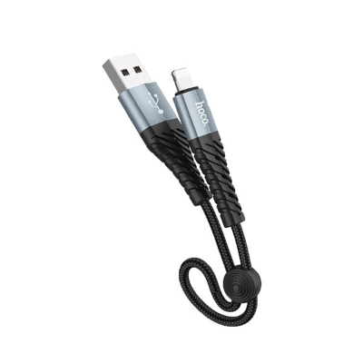 Picture of Hoco X38 Lightning Charging Cable for iPhone 25cm- Black - Cable Protector
