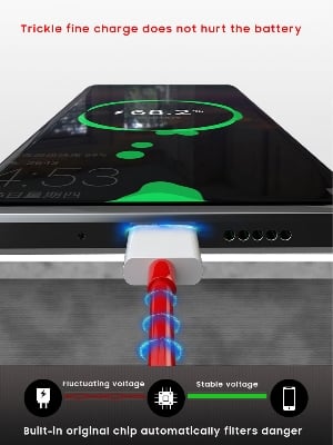 Picture of Official Oneplus 7T pro 7T Warp Fast Charger cable 6A Dash Quick USB Type-C data cable for One plus 7Pro 7 6T 6 5T 5 - Cable Protector