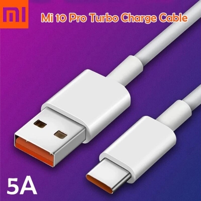 Picture of Xiaomi Type-C 5A 33w Turbo Charger Cable Quick Charging Type C USB Line For Mi 9 10 11 Pro 9Se CC9 Pro Note 10 Lite Redmi K MI 10T Pro 5G 10i Poco X3 Type C Fast Charging Cable 1M Redmi Note 9 10 K30 Ultra POCO M3 Pro 5G Mi 11 Lite- White