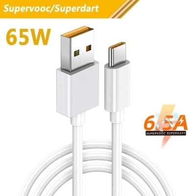 Picture of Realme Original Type C Cable Phone Cables 65w 80W 6.5A Super Fast Charge Super Dart Vooc Real Me 7 pro 8 8i 9pro 9i 6 X50 GT GT2