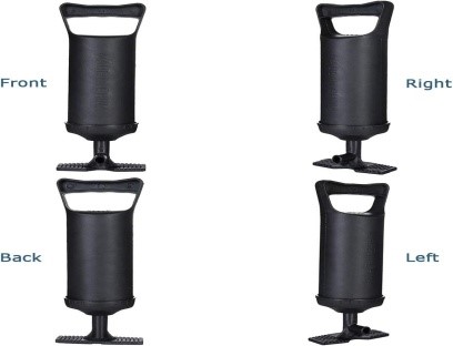 Picture of Double Action Hand Pump with 3 Nozzle Attachments Portable Manual Air Pump for Inflatables High-output Easy to Use Fast Inflation Long Lasting for Inflatable Toys Airbeds Pool Floats.