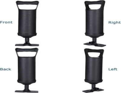 Picture of Double Action Hand Pump with 3 Nozzle Attachments Portable Manual Air Pump for Inflatables High-output Easy to Use Fast Inflation Long Lasting for Inflatable Toys Airbeds Pool Floats.