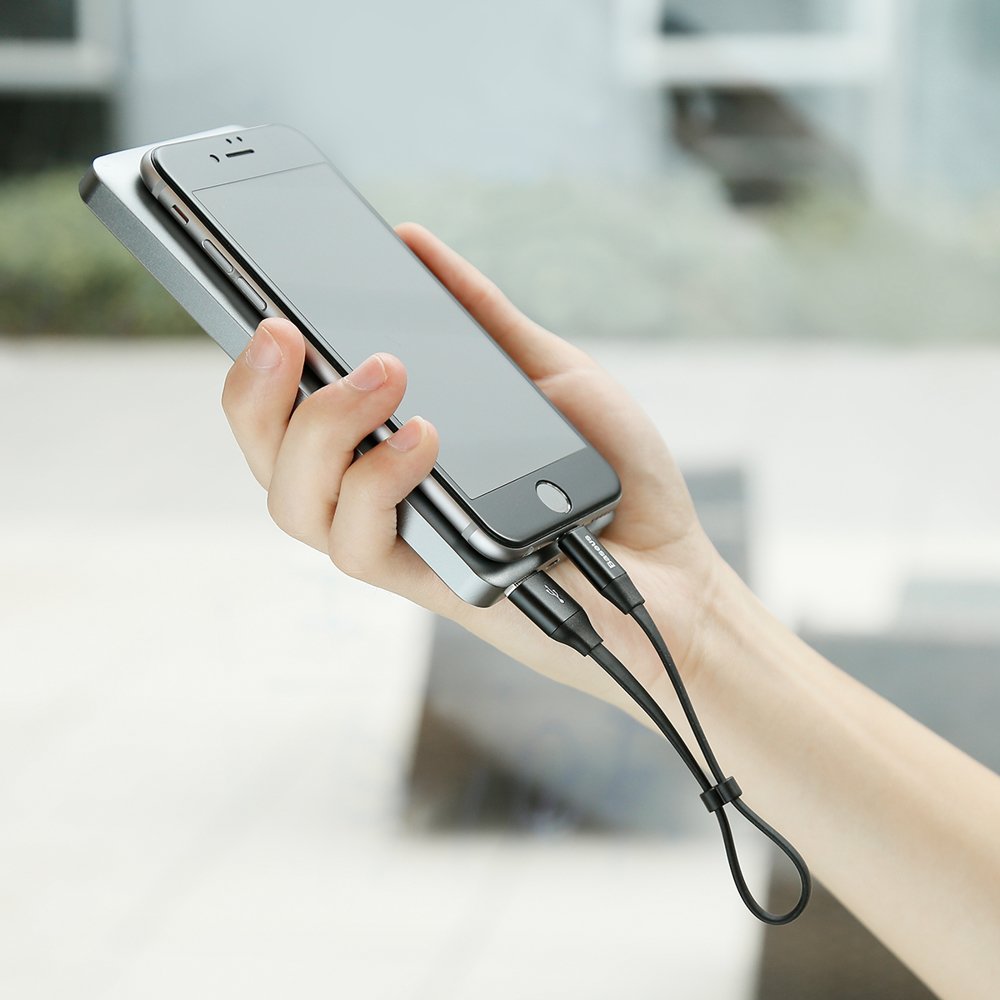 Picture of Baseus Nimble 2 in 1 Portable Short Cable Lightning & Micro USB Cable