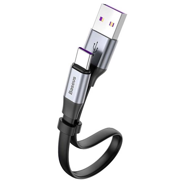Picture of Baseus Power Bank Short Data Cable USB A to Type-C Cable 40W 5A - Cable Protector