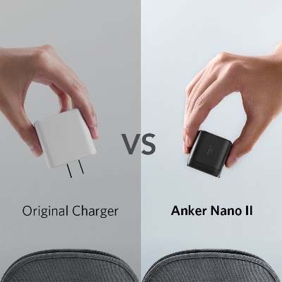 Picture of Anker Nano II 30W Fast Charger Adapter, GaN II Compact Charger for MacBook_Air/ iPhone_13/13 Mini/ 13 Pro/ 13 Pro Max/ 12, Galaxy S21, Note 20, iP-ad_Pro, Pixel, and More