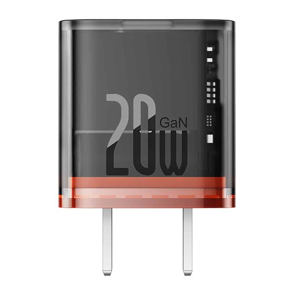 Picture of Baseus 20W GaN5 Fast Charger 1C Amber Orange for Apple Iphone 14 13 12 11 Series