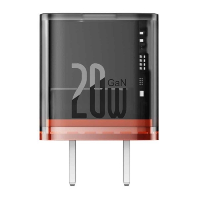 Picture of Baseus 20W GaN5 Fast Charger 1C Amber Orange for Apple Iphone 14 13 12 11 Series