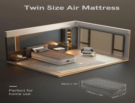 Picture of Inflatable Air Mattress Bed Built-In AC Air Pump