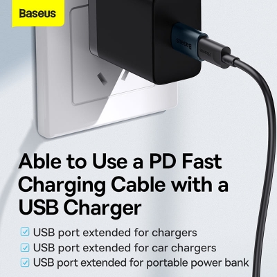 Picture of Baseus Mini Type-C Female To Usb 3.1 Adapter Converter - Type C Cable