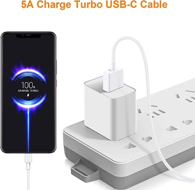 Picture of Xiaomi USB Type C Charge Turbo Cable for Xiaomi 10 Pro 50W 5A Super Fast Charging Cable for Xiaomi 10 Fast Data Sync Transfer Cables for Xiaomi 10T/Note 10 Pro/Note 10/9 Redmi K30 Pro Realme 7 3.3FT