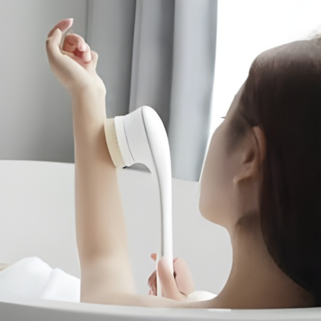 Picture of Xiaomi Doco Electric Bath Brush Long Handle Waterproof Rechargeable Cleaning Brush - White