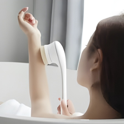 Picture of Xiaomi Doco Electric Bath Brush Long Handle Waterproof Rechargeable Cleaning Brush - White
