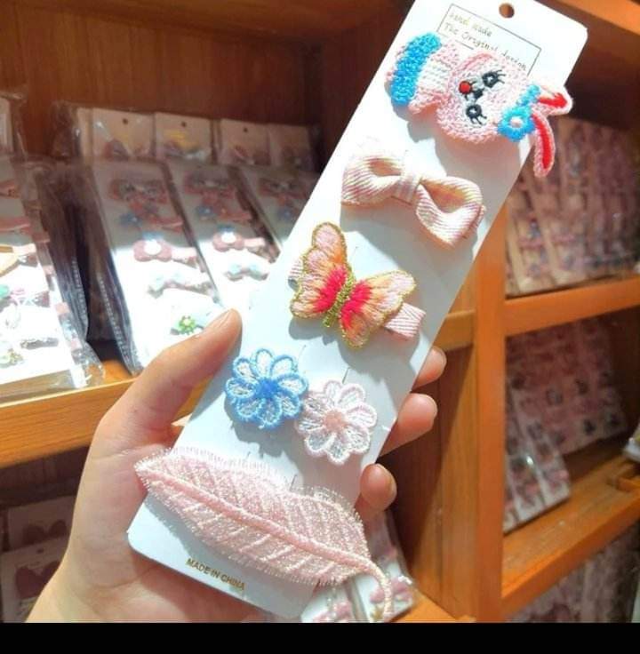 Picture of New Style Cartoon Animal Fruit Series Clip Headdress Fresh Cute Multi-Color Knitted Embroidery Hair Accessories Headdress