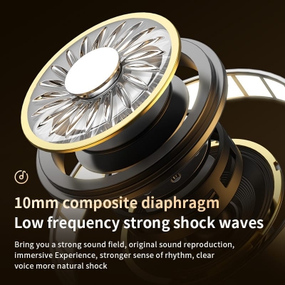 Picture of Wireless Bluetooth Headset Touch Light Mini High Quality Earplugs Anti-Sweat HD Sound Quality Stereo Universal Headset