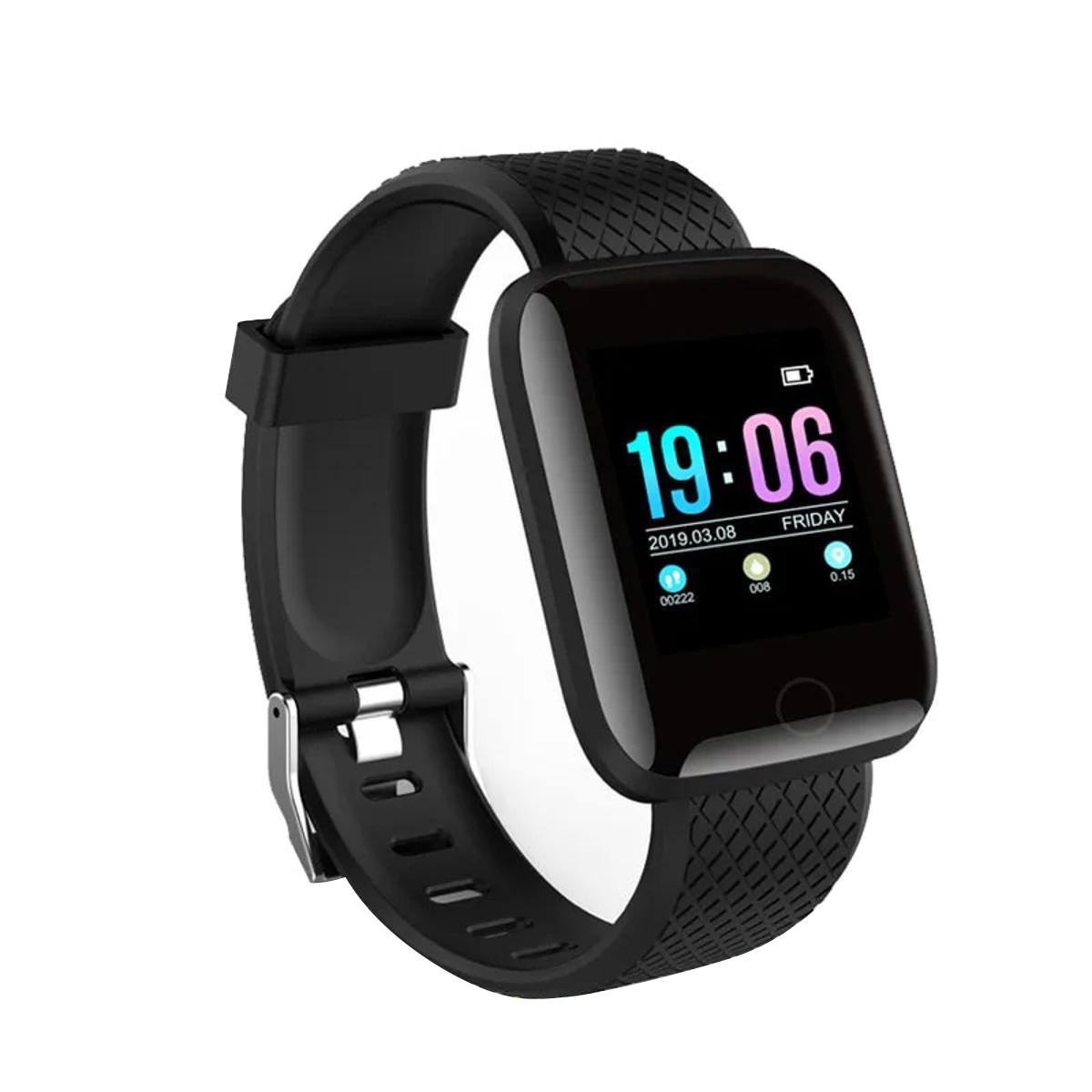 Picture of 116Plus D13 Smart Sports Bracelet 1.3 Inch Color Touch Screen Heart Rate Monitor Step Counter IP67 Waterproof for iOS/Android