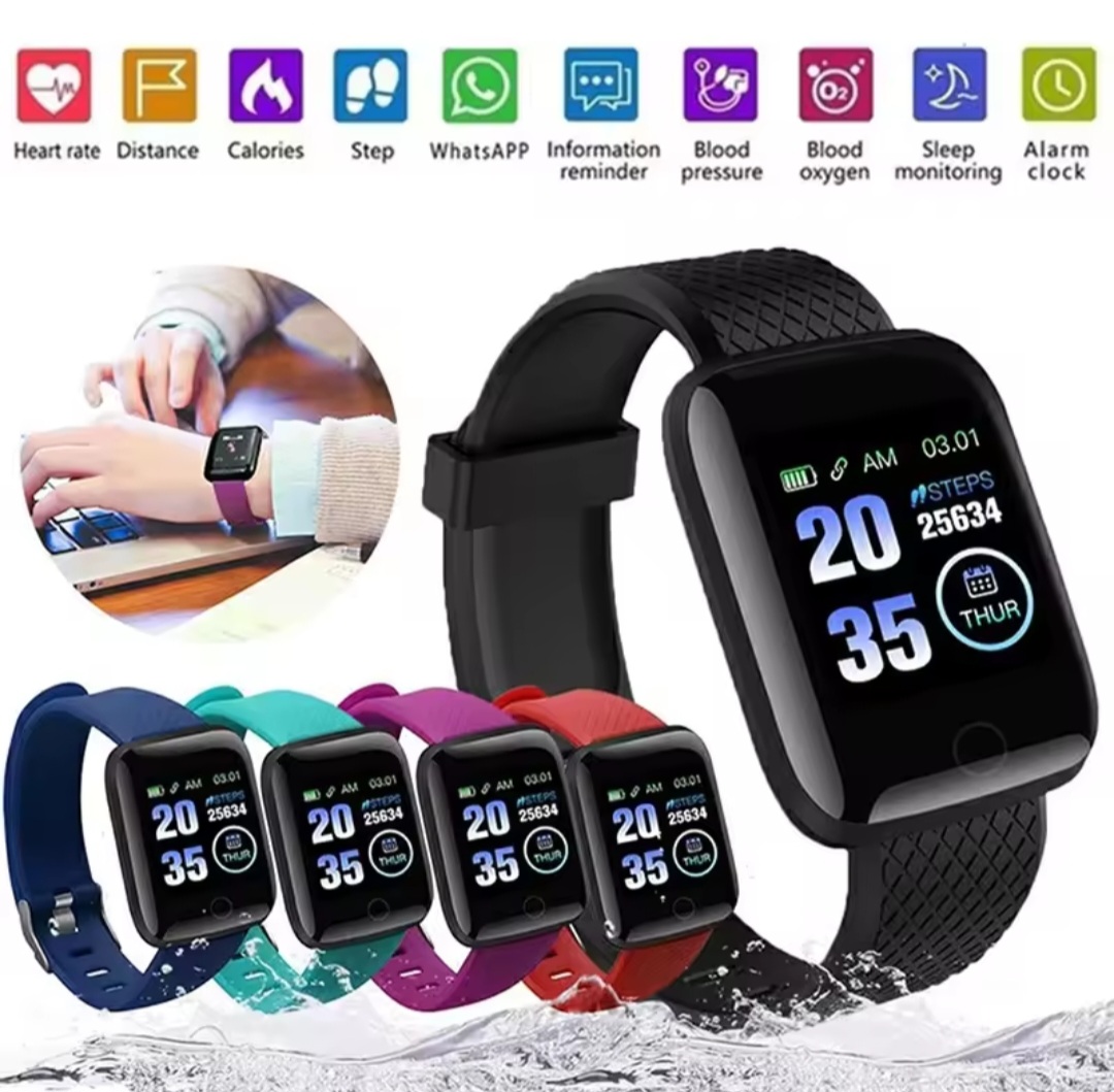 Picture of 116 Plus Smart Bracelet Heart Rate Monitor Fitness Tracker Waterproof Touch Screen