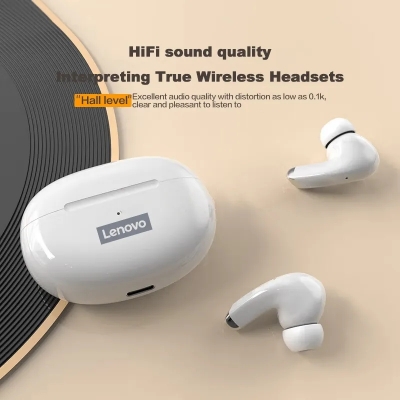 Picture of Lenovo LP5 Bluetooth Earphones Wireless Headphone Touch Control Headset Waterproof Sports In-ear Earbuds With Microphone