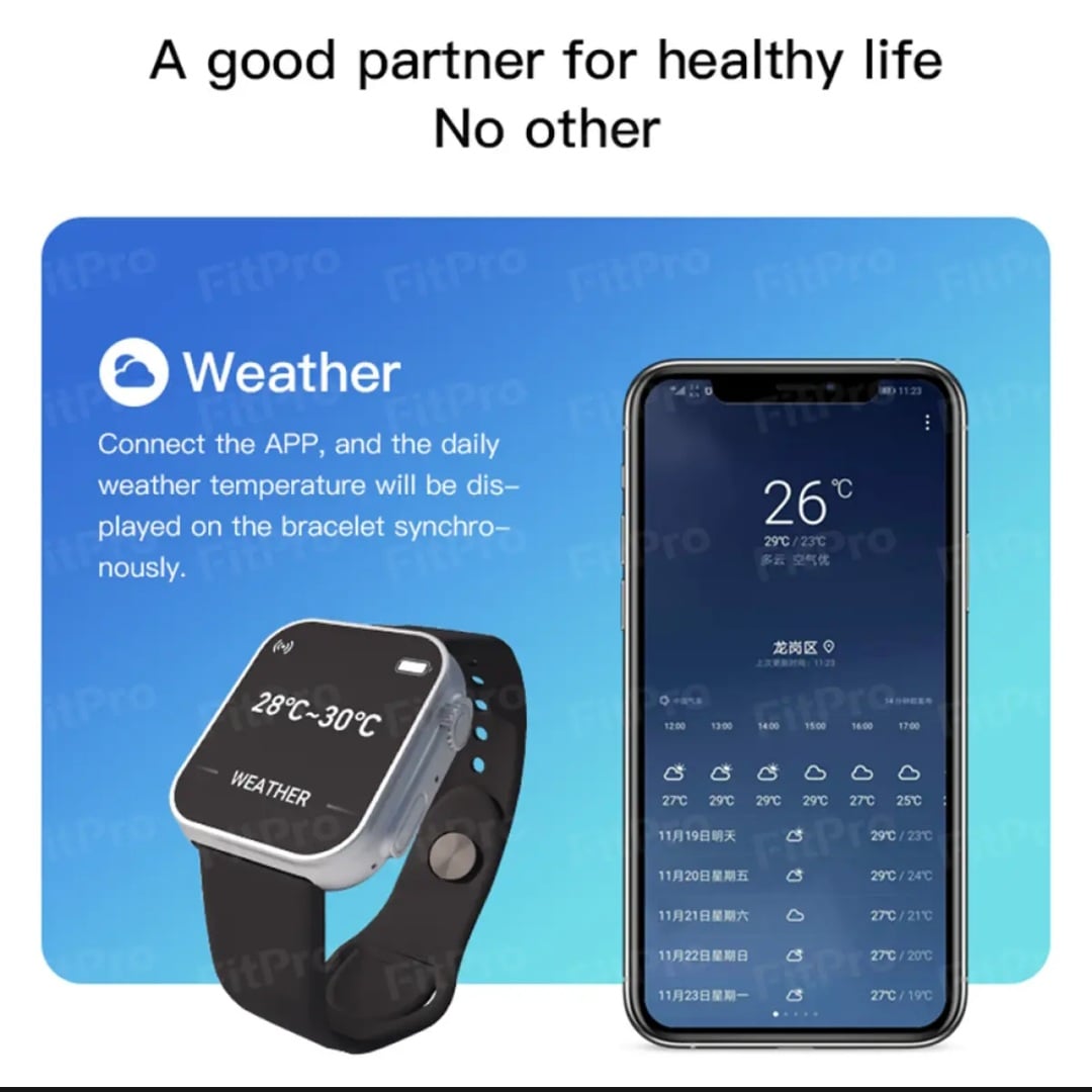 Picture of D20 Ultra Smart Watch Lightweight Men Women Sport Fitness Heart Rate Information Wristwatch