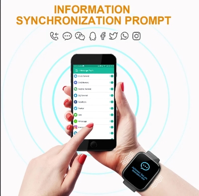 Picture of D20 Pro Smart Watch Y68 Bluetooth Fitness Tracker Sports Watch Heart Rate Monitor Blood Pressure Smart Bracelet for Android IOS