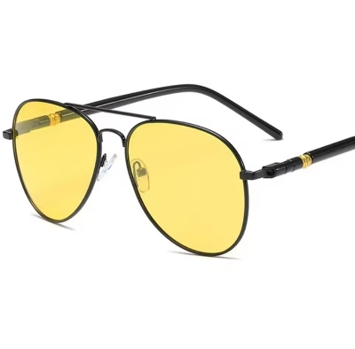 Picture of Luxury Men's Polarized Sunglasses Driving Sun Glasses For Men Women Brand Designer Male Vintage Black Pilot Sunglasses UV400