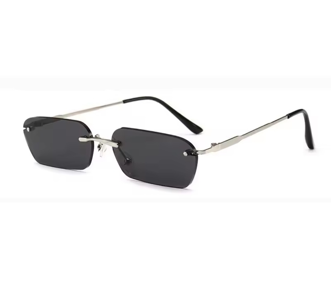 Picture of New Unisex Fashion Sunglasses Frameless  Trendy Cut Edge Jelly Color Sunglasses Women Men