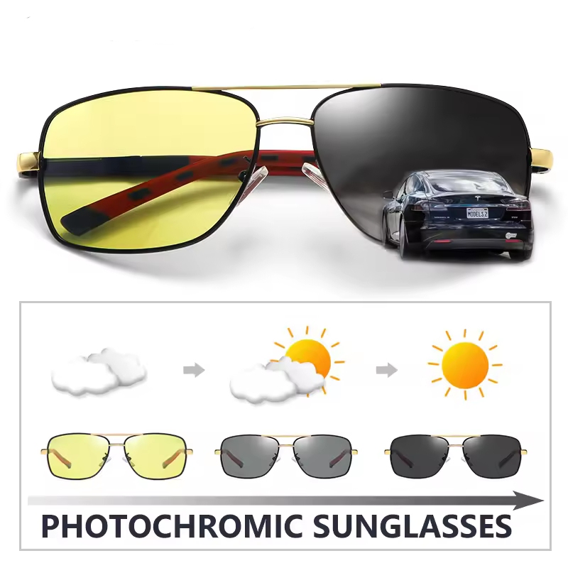 Picture of Polarized Ladies Sunglasses Men Gradient Lens Round Sun Glasses Square Luxury Brand Oculos Lunette De Soleil Femme