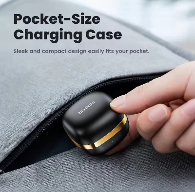 Picture of Toocki TWS Earphones Bluetooth 5.2 Hi-FI Stereo Sound True Wireless Earbuds 8mm Driver Speaker Touch Control Headphone 250mAH