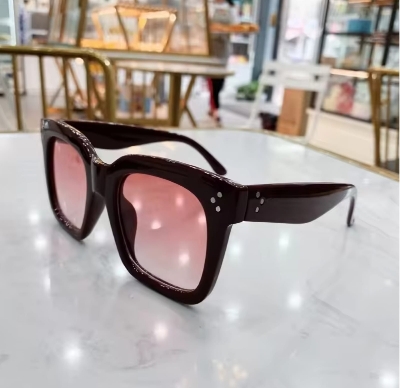 Picture of Sunglasses For Women Female Big Frame Hip Hop Design Cool Popular Leopard Shades UV400 Luxury Brand Trendy