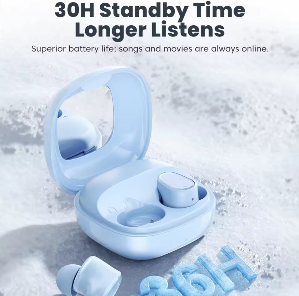 Picture of Toocki Bluetooth 5.3 Wireless Earphone HiFi Headphones Touch Control with Mic Sports Noise Reduction