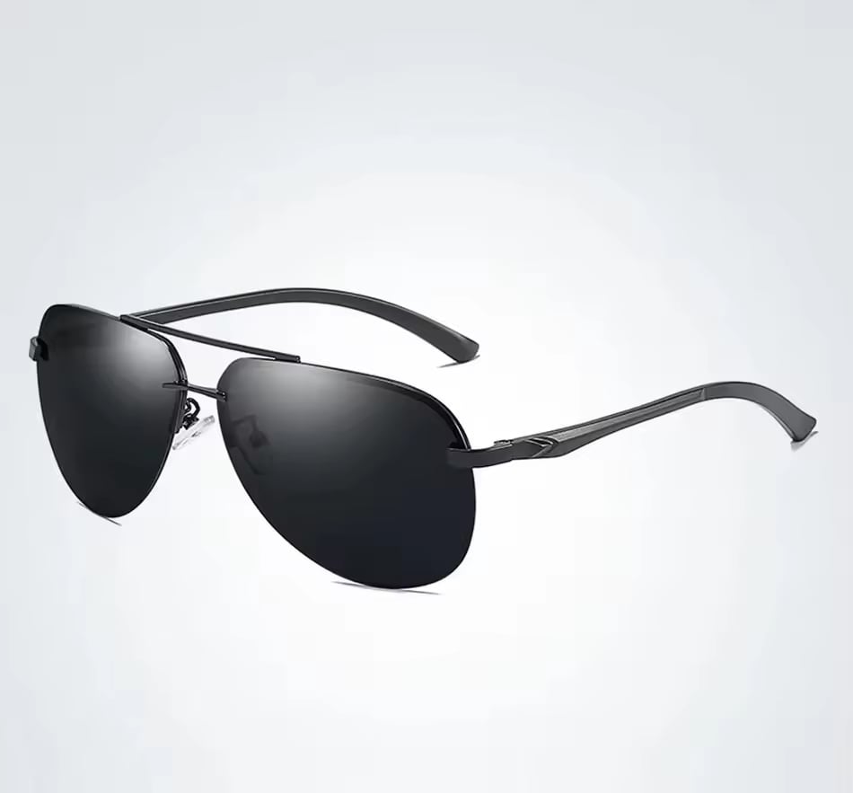 Picture of Men Polarized Sunglasses Men Brand Design Sunglasses Aluminum Leg Mirror Lens Sunglasses for Men/women