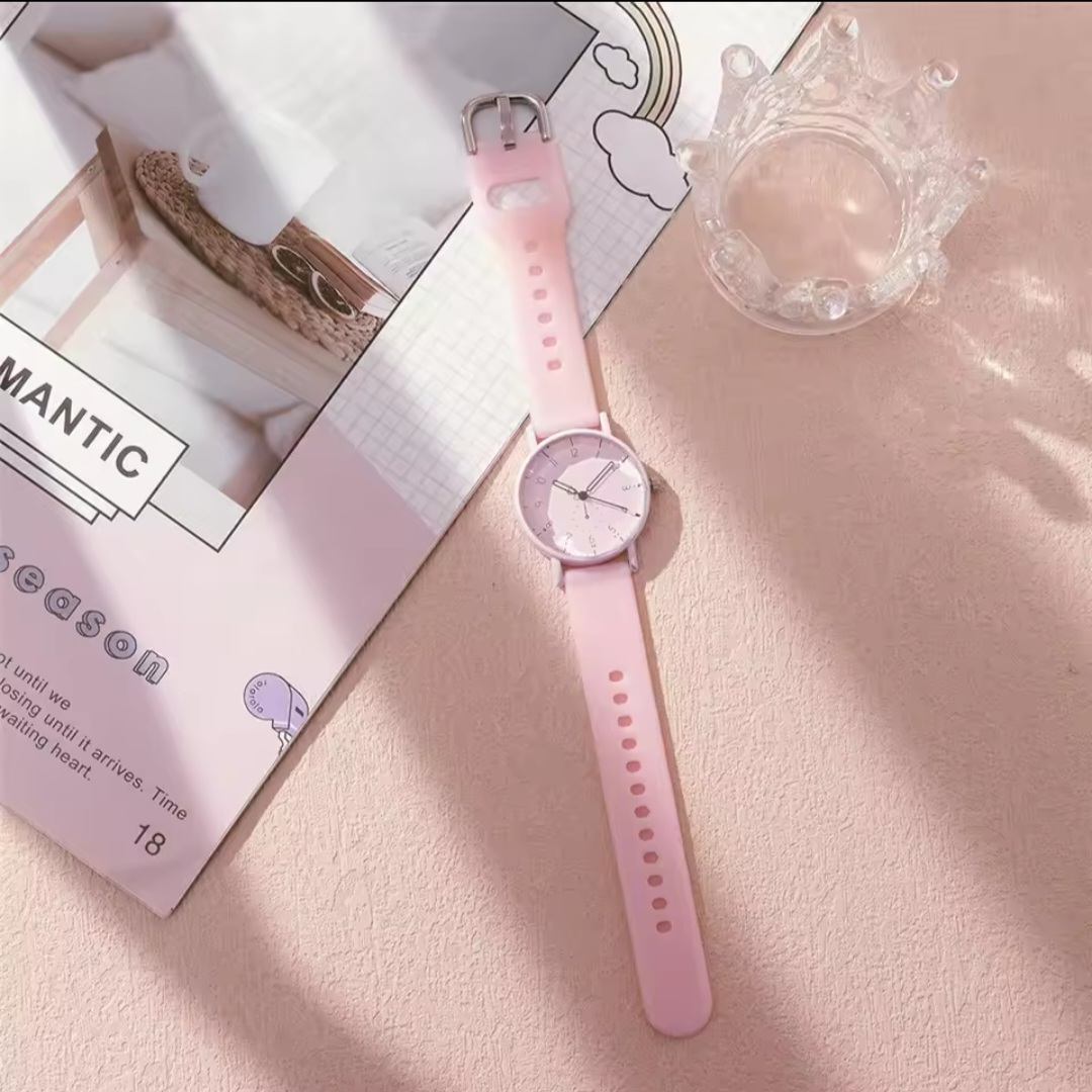 Picture of New Casual Silicone Strap Ladies Quartz Watche Gift Clock ladies watch