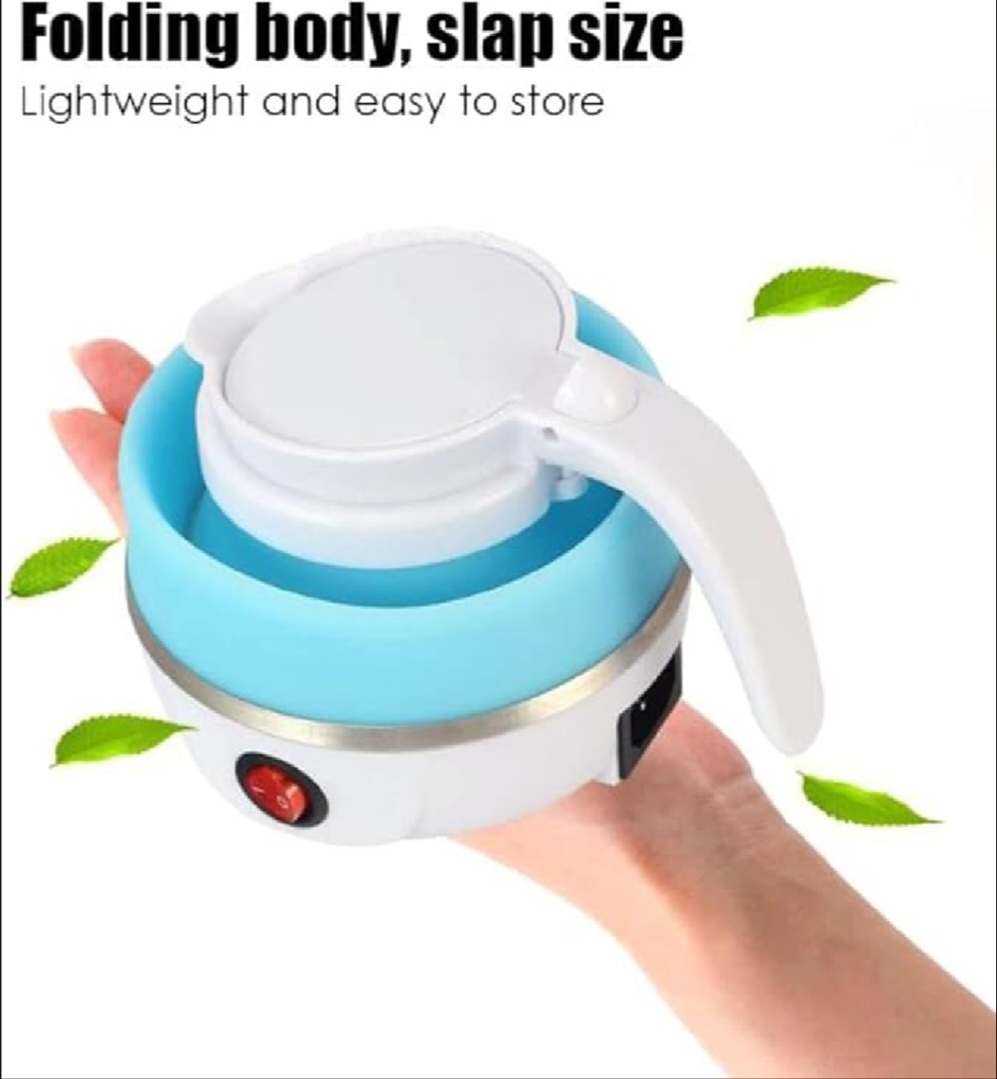 Picture of Travelling Folding Kettle Electric Silicone Foldable Water Kettles Compression Leak Proof Portable Mini Kettle