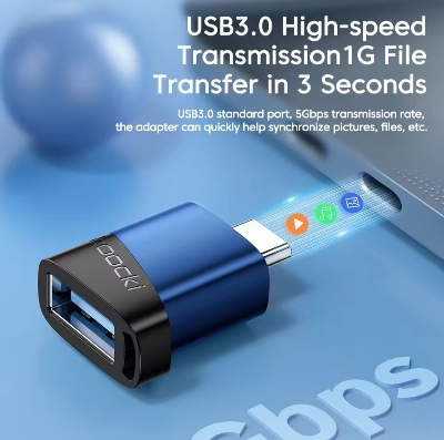 Picture of Toocki 3.0 Type C to USB Adapter USB A To USB C USB C To Micro OTG Adapter For Xiaomi Poco Oneplus Macbook Type C USB Adapter