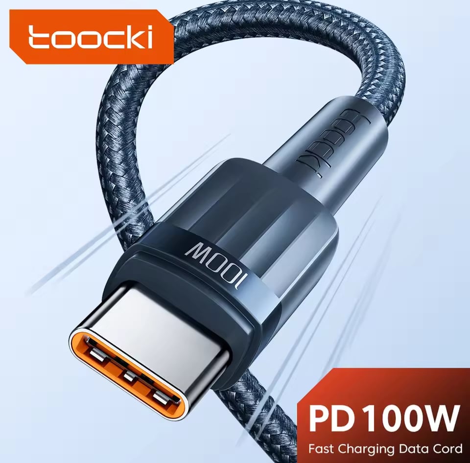 Picture of Toocki 7A 60W 1M USB Type C to C Cable Super Fast Charging Data Wire For Samsung Realme Huawei POCO Xiaomi USB C To USB C Charger Cord Cable