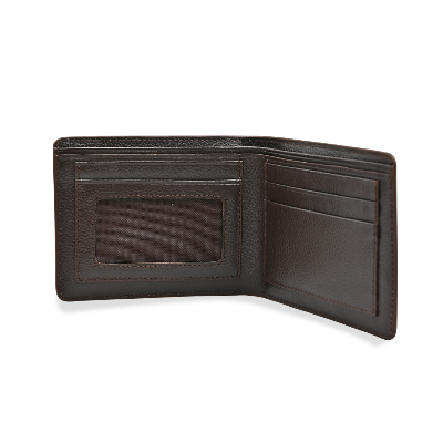 Picture of ProX High Quality Original Cow Leather  Short Wallet (Deep coffee )