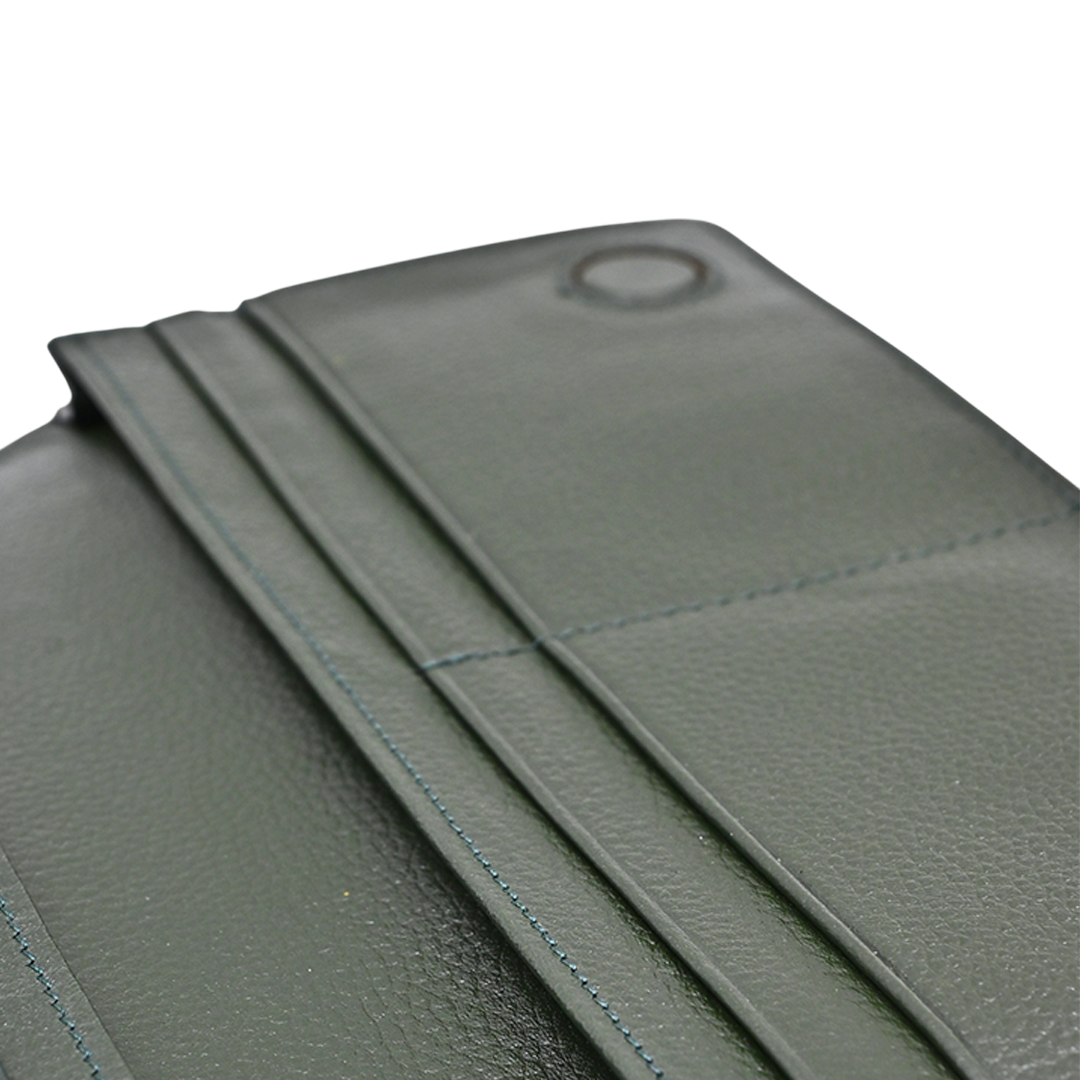 Picture of ProX High Quality Original Cow Leather Long Wallet ( deep green )