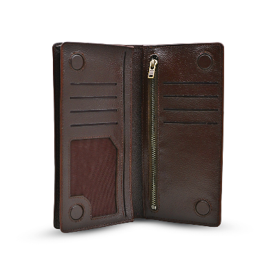 Picture of ProX High Quality Original Cow Leather Long Wallet ( dark coffee )