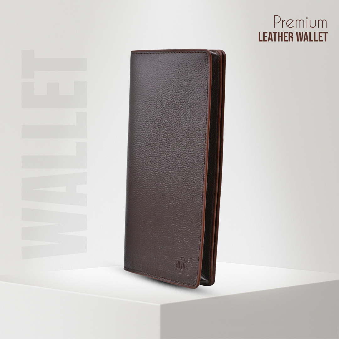 Picture of ProX High Quality Original Cow Leather Long Wallet ( dark coffee )