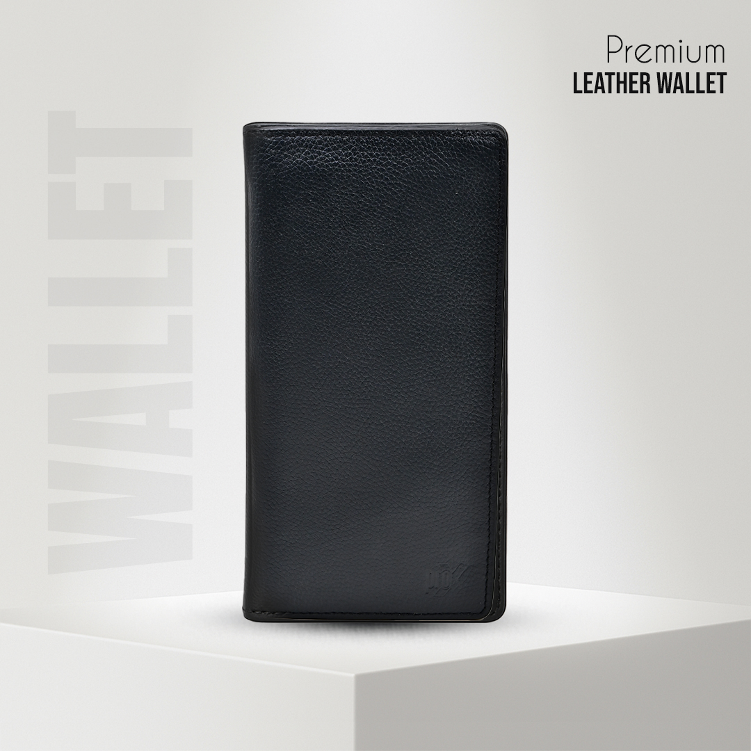 Picture of ProX High Quality Original Cow Leather Long Wallet ( black )